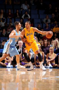 Elias Harris in Action für die Lakers.