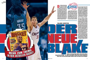 Die Gründe für Blakes Griffins neue Stärken gibt’s in der aktuellen BASKET 02/2014.