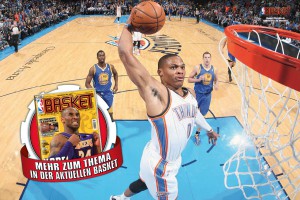 In der aktuellen BASKET 02/2014: Russell Westbrook für eure Wand!