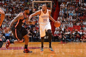 Im Duell der Superstars behielt Kevin Durant mit OKC die Oberhand, LeBron und Miami zogen den Kürzeren.