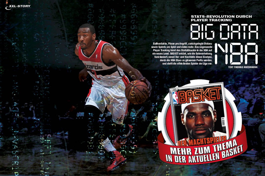 Datenwahn in der NBA - in BASKET 3/14 erfahrt ihr alles über das Player-Tracking