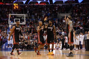 Gewinnen bei den Los Angeles Clippers: LeBron James und seine Miami Heat.