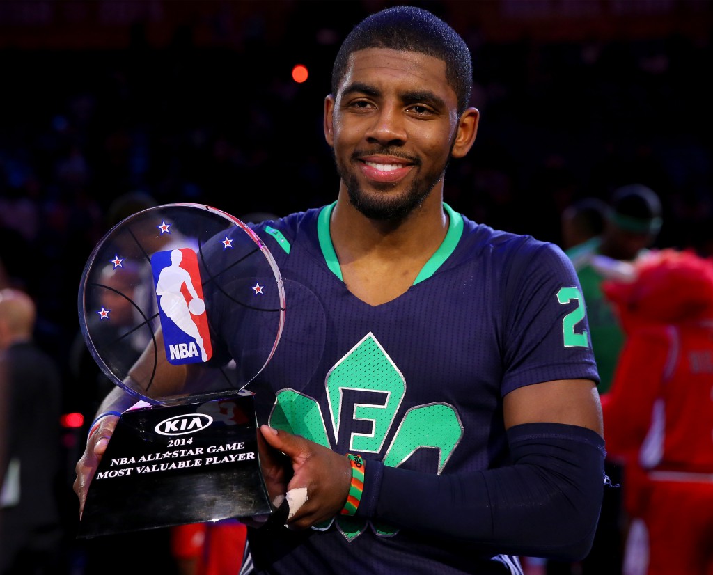 Mit 31 Punkten und 14 Assists sicherte sich Kyrie Irving den MVP-Titel des All Star Games.