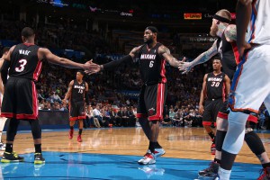 Überragender Akteur auf dem Court: LeBron James führte Miami zum fünften Sieg in Folge.