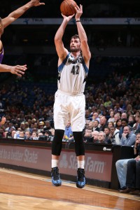 Legte gegen die Lakers sein 41. Double-Double im 47. Spiel auf: Kevin Love!