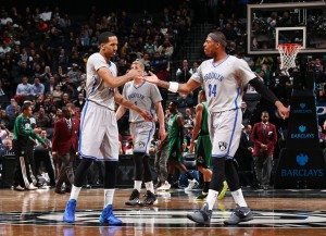 Zwei Gründe für den Aufstieg der Nets: Shaun Livingston und Paul Pierce kommen immer besser in Fahrt.