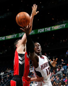 Nutzte seine 13 Spielminuten erneut für eine solide Leistung: Dennis Schröder.
