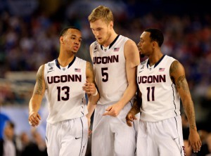 Die "Big Three" der Huskies: (v.l.n.r) Shabazz Napier, Niels Giffey und Ryan Boatright.