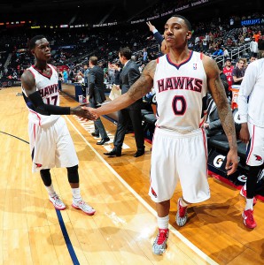 Zufrieden: Den Hawks gelang ein wichtiger Sieg im Kampf um die Playoffs.