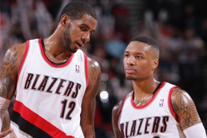 Können in der Serie gegen San Antonio nicht richtig an ihre Leistungen aus der ersten Runde anknüpfen: LaMarcus Aldridge und Damian Lillard.