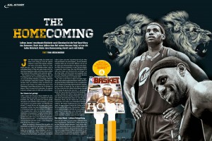 Die Story zu LeBron James’ Rückkehr nach Cleveland aus der aktuellen BASKET 09-10/2014.