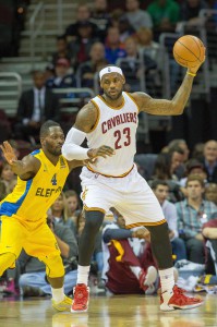 Bei seiner ersten Partie für die Cavs spielte LeBron nur in der ersten Halbzeit. (Foto: Getty Images)
