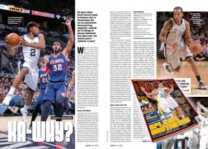 Eine Story über den Vertragspoker zwischen den Spurs und Kawhi Leonard gibt es in der aktuellen BASKET 01/2015.
