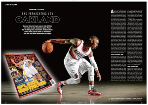 Damian Lillard befindet sich auf einer Mission. Welche das ist, erfahrt ihr in der BASKET 01/2015
