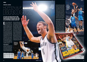 Die Story zu Brook Lopez gibt’s in BASKET 1/2015.