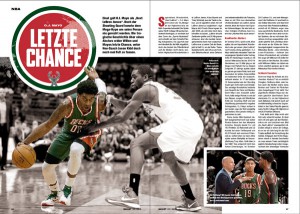 Die Story über O.J. Mayos letzte Chance bei den Bucks gibt's in der aktuellen BASKET 01/2015.