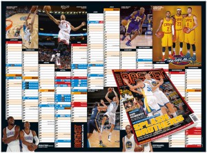 Den deutschlandweit einzigen NBA-Kalender für das Jahr 2015 gibt es in der BASKET 01/2015.