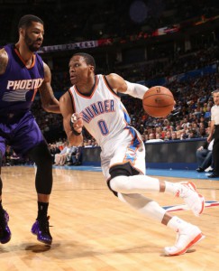 "Russ" erzielte 28 Punkte, acht Rebounds und acht Assists. (Foto: Getty Images)