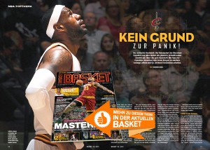 Wie kann LeBron seine Cavs zum Contender formen? Die Antworten gibt’s in BASKET 2/2015.
