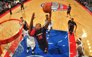 Greg Monroe und Detroit haben fünf Spiele in Folge gewonnen! (Foto: Getty Images)