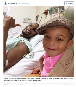 Grüße aus dem Krankenhaus: Chris Bosh