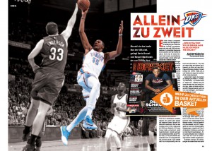 In der aktuellen BASKET 4/2015 gibt’s unter anderem einen großen Artikel über OKC.