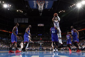 Spielt derzeit auf einem anderen Niveau: Russell Westbrook (Foto: Getty Images)