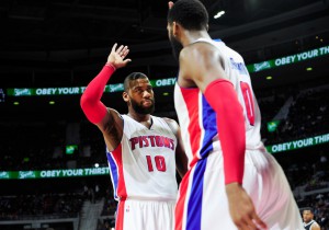 Greg Monroe und Andre Drummond bestreiten ihre letzten Partien als Duo. (Foto: Getty Images)