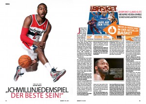 Das Interview mit John Wall gibt’s in BASKET 5/2015.
