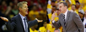 Steve Kerr und David Blatt liefern sich in den Finals das Coaching-Duell (Foto: Getty Images)