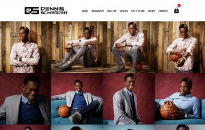 Dennis Schröder in Zivil.