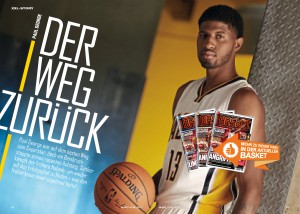 Die XXL-Story über Paul George gibt’s in BASKET 7-8/2015.
