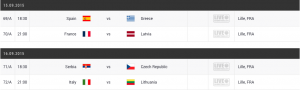 Das sind die Match-Ups in der Runde der letzten acht. (Fotot: EuroBasket.com)