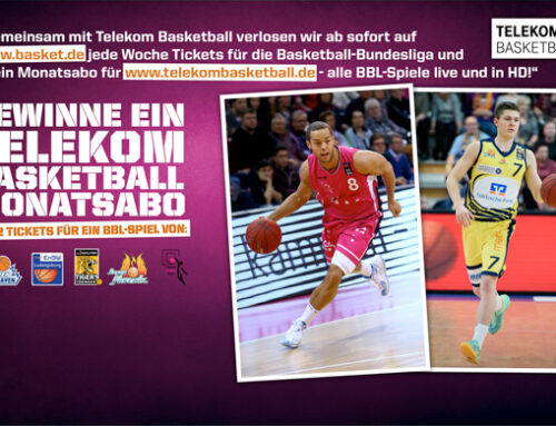 Gewinne BBL-Tickets und ein Monatsabo!