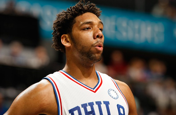Jahlil Okafor von den Philadelphia 76ers guckt ins Leere.