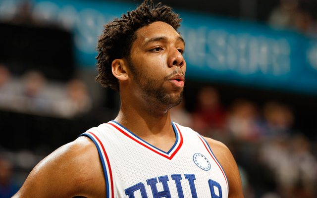 Jahlil Okafor von den Philadelphia 76ers guckt ins Leere.
