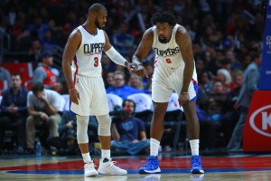 DeAndre Jordan zusammen mit Chris Paul.