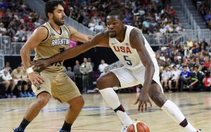 Kevin Durant war mit 23 Zählern Topscorer gegen Argentinien (Foto: Getty Images)