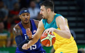 Carmelo Anthony rettete mit 31 Punkten sein Team gegen starke Australier (Foto:Getty Images).