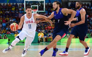 Ende der Krise: Mit 30 Punkten war Klay Thompson der Match-Winner der USA gegen Frankreich (Foto: Getty Images).