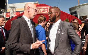 NBA-Commissioner Adam Silver und NBPA-Präsident Chris Paul (Foto: Getty Images).