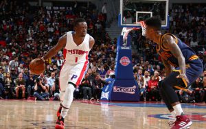 Reggie Jackson gegen Iman Shumpert in Game 4 der letzjährigen Playoffs (Foto: Getty Images).