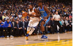 Kevin Durant überzeugt in seinem ersten Spiel gegen sein Ex-Team mit 39 Punkten (Foto: Getty Images).