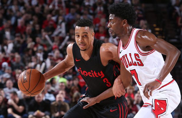 CJ McCollum bei seiner 50-Punkte-Performance gegen die Chicago Bulls.
