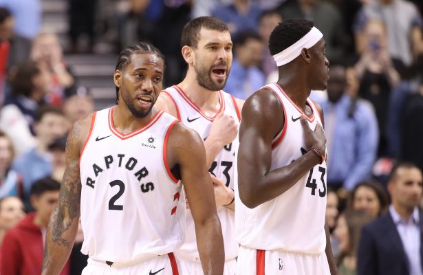 Kawhi Leonard, Marc Gaso, Pascal Siakam Kawhi Leonard, Marc Gaso, Pascal Siakam